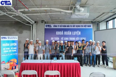 Buổi huấn luyện An toàn – Vệ sinh trong xây dựng của CTA Group đã diễn ra thành công tốt đẹp.