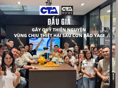 Toàn thể CBNV CTA Việt Nam cùng chung tay trong buổi đấu giá gây quỹ thiện nguyện sau bão số 3 Yagi