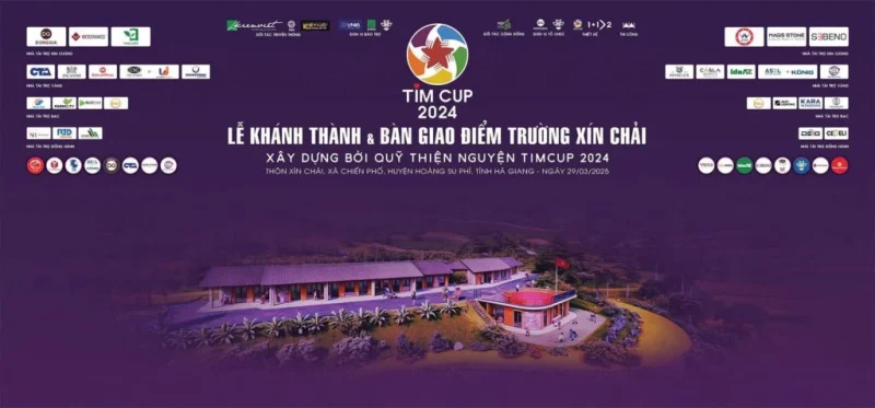 KHÁNH THÀNH ĐIỂM TRƯỜNG XÍN CHẢI – QUỸ TIM CUP & CTA GROUP ĐỒNG HÀNH VÌ GIÁO DỤC