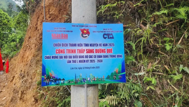 CTA Việt Nam đồng hành cùng Báo Nhân Dân “Thắp sáng đường quê” tại Lào Cai