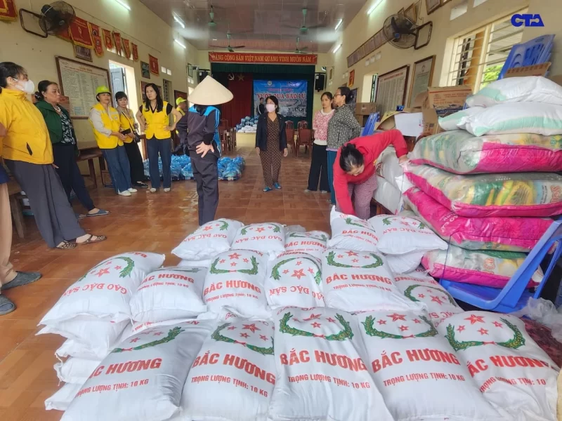 CTA VIỆT NAM VÀ HÀNH TRÌNH CHUNG TAY HỖ TRỢ BÀ CON THÁI NGUYÊN KHẮC PHỤC HẬU QUẢ LŨ BÃO LỊCH SỬ