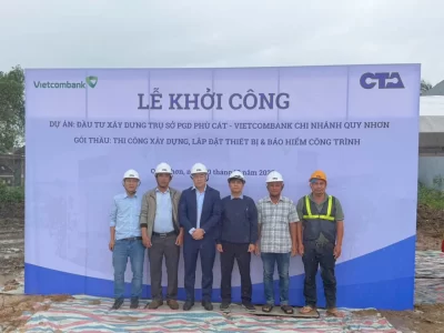 CTA Việt Nam khởi công dự án Trụ sở PGD Phù Cát – Ngân hàng Chi nhánh Quy Nhơn