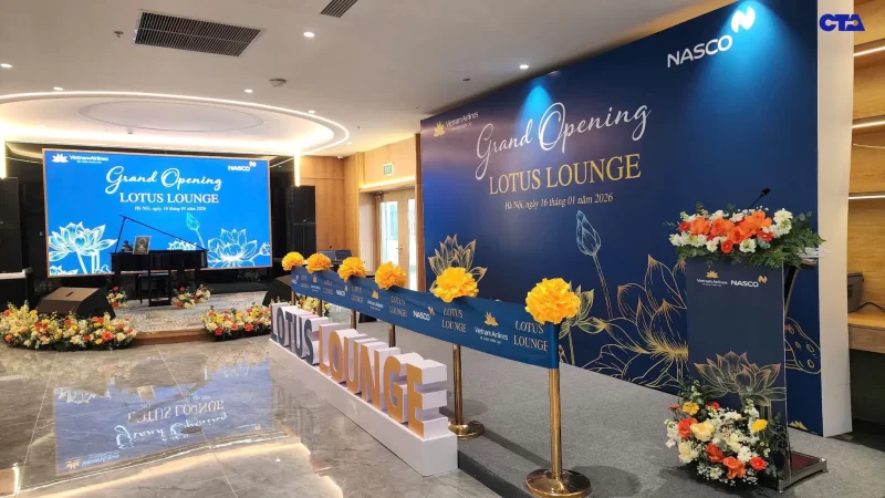 CTA Việt Nam Bàn Giao Và Tham Dự Lễ Khai Trương Phòng Khách Bông Sen Tại Nhà Ga Quốc Tế T2