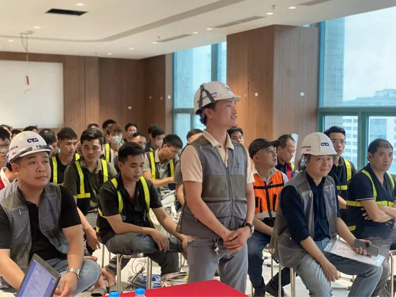 CTA Việt Nam: Siết Chặt Kỷ Luật An Toàn, Vệ Sinh Xây Dựng Tại Dự Án Trụ Sở VCBS 191 Bà Triệu