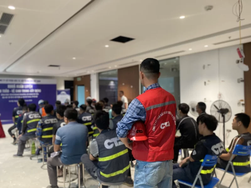 CTA Việt Nam: Siết Chặt Kỷ Luật An Toàn, Vệ Sinh Xây Dựng Tại Dự Án Trụ Sở VCBS 191 Bà Triệu