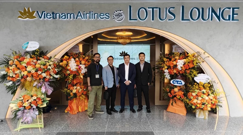BLĐ CTA Việt Nam Tại Buổi Lễ Khai Trương Phòng Khách Bông Sen Tại Nhà Ga Quốc Tế T2