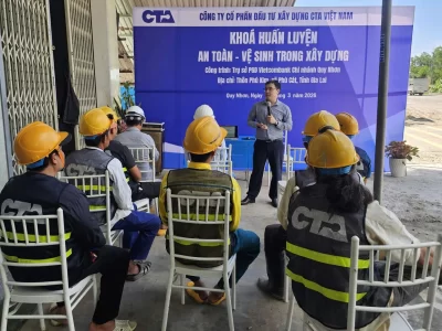 CTA Việt Nam Tổ Chức Huấn Luyện An Toàn Lao Động Tại Công Trình Vietcombank Chi Nhánh Quy Nhơn