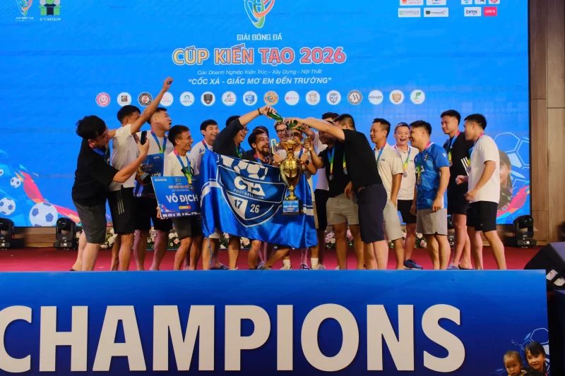 CTA Việt Nam Vô địch giải bóng đá thiện nguyện CUP KIẾN TẠO 2026