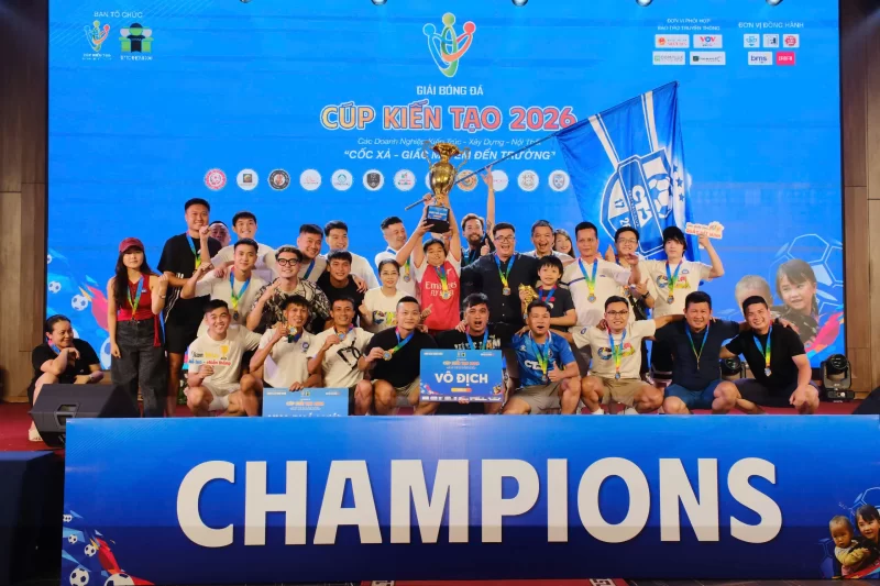 CTA Việt Nam Vô địch giải bóng đá thiện nguyện CUP KIẾN TẠO 2026