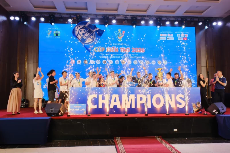 CTA Việt Nam Vô địch giải bóng đá thiện nguyện CUP KIẾN TẠO 2026